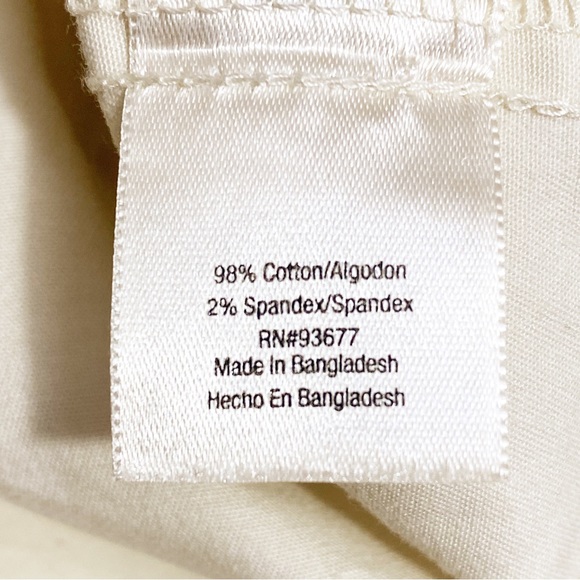 ST. JOHN’S BAY stretch lightweight woven cotton khaki zip fly shorts 14P - Picture 6 of 7